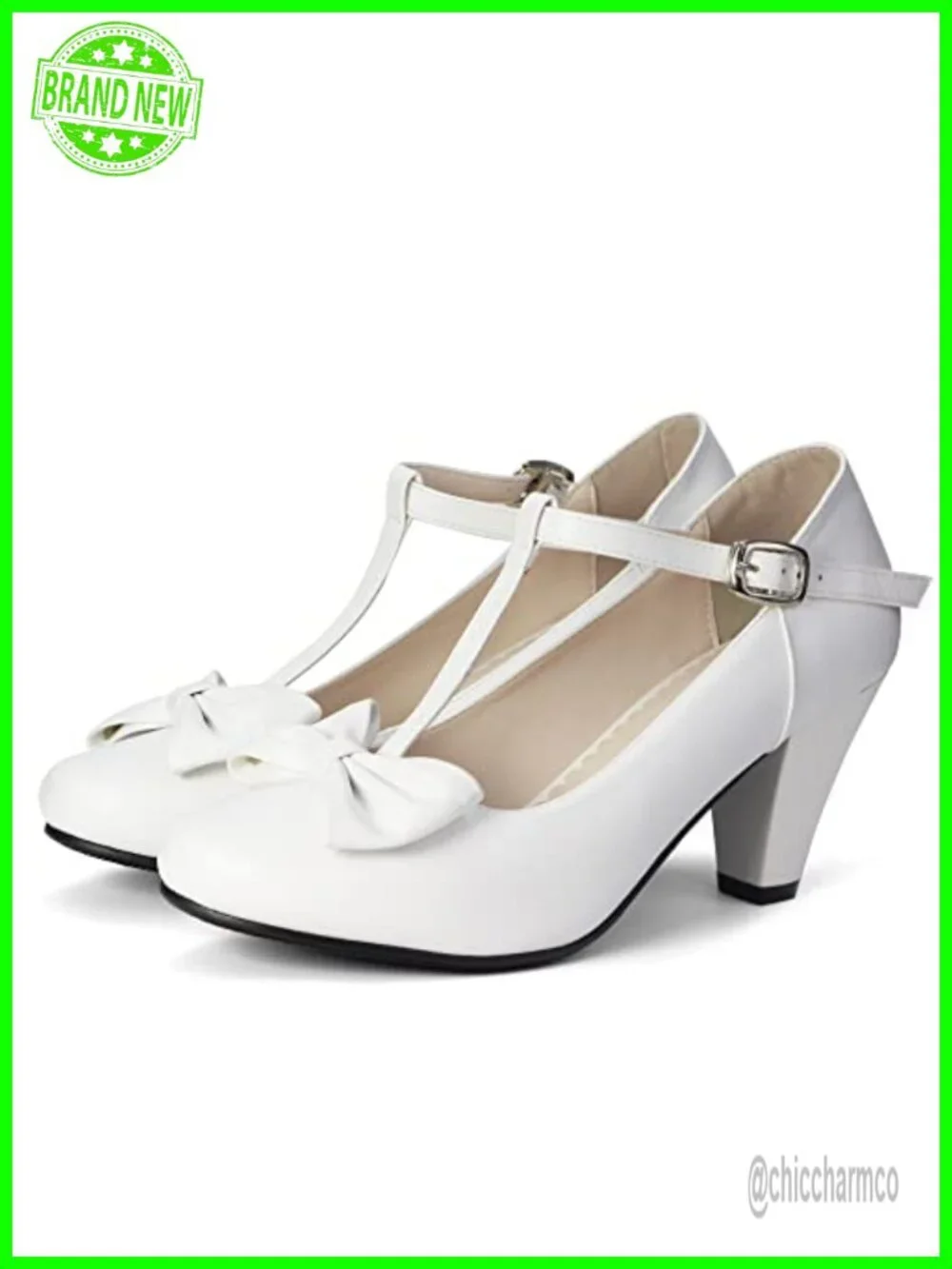 Vintage Mary Jane Pumps with Bow, Block Heel, Closed Toe, Faux Suede
